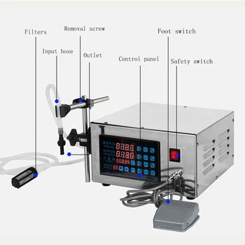 Skaitmeninis Valdymas Siurblys Skysčio Pripildymo Mašina, LCD ekranas mini Nešiojamieji Elektriniai kvepalai Vandens gėrimas pieno butelių užpildymo Mašinos