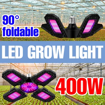200W 300W 400W Pilno Spektro Lempa Hydroponics E27 LED Grow Light Augalų Lemputė Fito Lempos 85-265V Phytolamp LED Augti Apšvietimo 2835