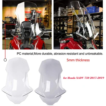 Motociklo XADV 750 Priedai Priekinio stiklo Antveidis Viser Vėjo Deflektoriai prekinis, galinis Stiklo už 2017 m. 2018 m. 2019 m. 