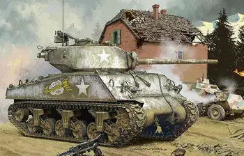 Meng Modelis TS-043 1/35 M4A3(76) W Sherman modelio rinkinys