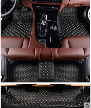 Geros kokybės! Custom specialių automobilių kilimėliai + bagažo skyriaus kilimėlis Toyota Sequoia 7 sėdimos vietos 2018-2008 vandeniui kilimai Sequoia 2011