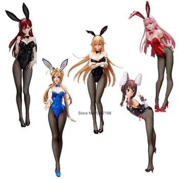Anime pav FAIRY TAIL Išlaisvinti Erza 1/4 B stiliaus Megumin Nulis Du Bunny mergina Nakiri Erina PVC figūrėlių Kolekcija Modelis