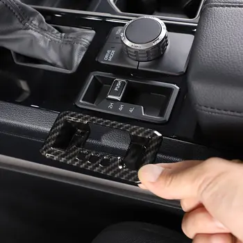 Toyota Tundra 2022-23 ABS anglies/Raudona Centrinio Valdymo keturių varantys ratai Važiavimo Režimo Mygtuką padengti apdaila Lipdukas Car Accessories
