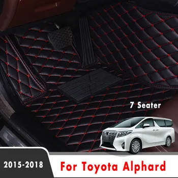 Toyota Alphard 2018 M. 2016 M. 2017 M. 2015 M. (7 Vietų) Automobilių Salono, Kilimų, Automobilio Grindų Kilimėliai Pasirinktinis Vandeniui Odos Apdaila, Kilimėliai