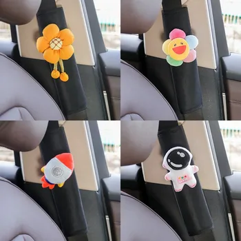 Animacinių filmų Automobilio Sėdynės Diržo Dangtelio Dirželis per Petį Panaudoti Pagalvėlės Pečių Trinkelėmis Raštas Saugos Automobilio Aksesuarų Mergaitėms