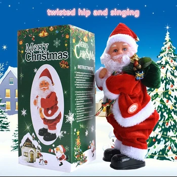 Žaislai Vaikams Kalėdų Elektros Santa Claus Dinaminis Drebulys Muzikos Klubo Dovanų