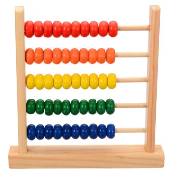 15.5 x 15 cm Medinių Abacus Švietimo Žaislas Vaikams, Anksti Matematikos Mokymosi Žaislas Numerių Skaičiavimo Skaičiavimo Karoliukai Abacus Žaislas