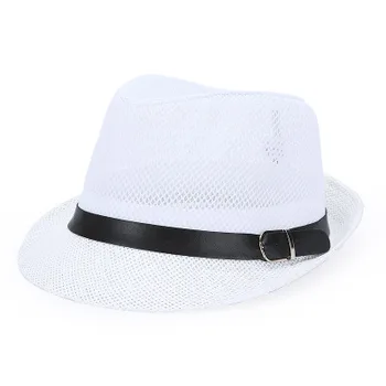 Naujas 2018 karšto parduoti vyrų sunbonnet vasaros tinklelio fedoras strawhat bžūp vyrų kvėpuojantis vasaros skrybėlę