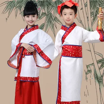 Vaikai Kinijos Tradiciniu Kostiumu Mergina Kinijos Tang Kostiumas Senovės Studentų Rezultatų Drabužių Berniukas Liaudies Kostiumas 89