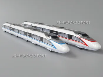 Diecast 65cm Kinijos greitųjų Traukinių CRH Modelis Žaislai Traukti Atgal Miniatiūrinė Kopija Su Garso ir Šviesos