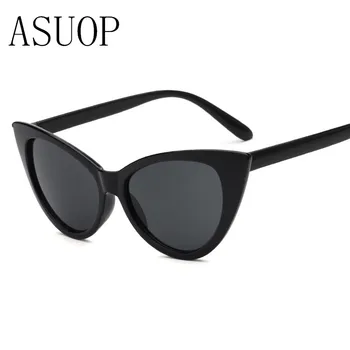 2019new trikampis katės akis moteriški akiniai nuo saulės klasikinis retro aukštos klasės prekės ženklo dizaino vyriški akiniai UV400 mados populiarus akiniai