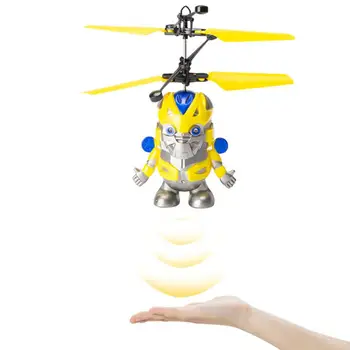 LED Plaukioja Kamuolys Suktuko Švyti Tamsoje Patvarus, Tvirtas Mini Drone Šviesos Žaislai Anti-susidūrimo Infraraudonųjų spindulių Indukcijos RC Robotas Dron