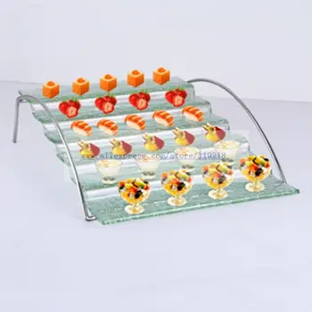 Nerūdijančio plieno vaisių dubuo maisto display rack multi-layer cake stovo užkandis stovėti kūrybos Vakarų-švediškas stalas, stalo reikmenys