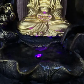 Tailando Buda Stalo Vandens Fontanas Dervos Patalpų Fengshui Meditacija Atsipalaiduoti