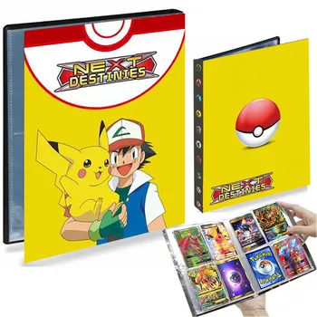 4 Kišenėje 240 Kortelės Pokemon Albumą Kolektorius Knygos Savininko Rišiklio Anime Livre 
