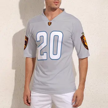 Pagal Užsakymą Pagaminti Detroit Nr. 20 Regbio Jersey Madinga Personalizavimas Futbolininkų Treniruočių Mens Football Shirts
