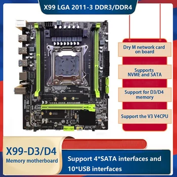 X99 PC motininę Plokštę LGA2011-3 Dual Channel M. 2 PCIE16X USB3.0 SATA3.0 Plokštė