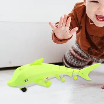Kūrybingi Vaikai Traukti Virvę Delfinų Šviesos Žaislas Kietas LED Žibintas su baterijomis
