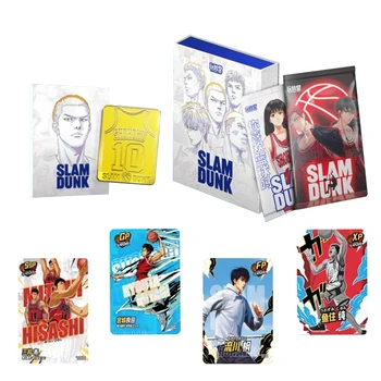 4BOX Stiprintuvas Anime Slam Dunk Meistras Nustatyti Sterlingas Sidabro Surinkimo Knyga Kortelė Žaisti stalo Žaidimas, Žaislai Vaikams, Kalėdinės Dovanos