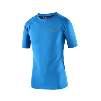 Vyrų Maratono Greitai-džiovinimo T-shirt Apvalus Kaklas Trumpas Rankovės Veikia Žygiai Krepšinio Laipiojimo Lauko Sporto