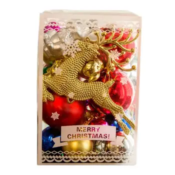 Kalėdų ornamentu šviesos kamuolys paketą, vienas rinkinys 30 vnt Kalėdų eglučių papuošalai Kalėdų dekoratyvinis Kamuoliai