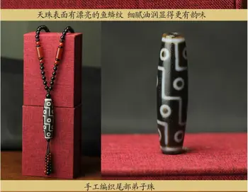 Kokybės Tibeto Dzi Granulių Pakabukas 12 akys Granulių Amuletas Agato Karoliai Kabo Pasisekė su pažymėjimas