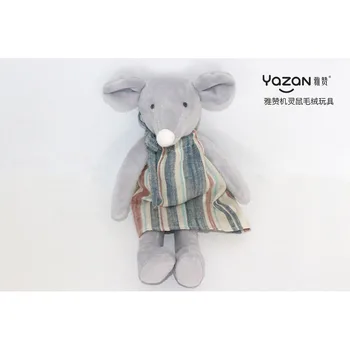 Yazan 31 cm pliušinis smart pelės lėlės yra super mielas, minkštas, saugus ir kokybiškas kūdikių lėlės dovana
