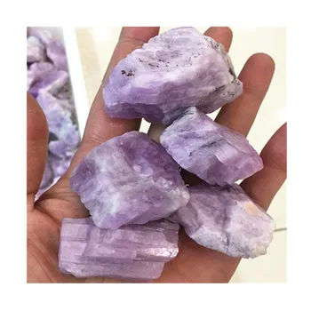 Gamtos Violetinė Kunzite Neapdoroti Akmenys Kristalų Žalias Akmuo Gijimą