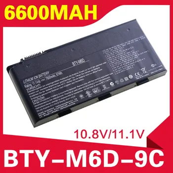 6600mAh nešiojamas baterija BTY-M6D E6603 MSI GT60 GT660 GT660R GT663 GT663R GT670 GT680 GT680DX GT680DXR GT680R