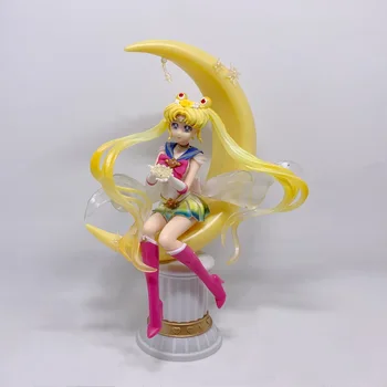 20cm Sailor Moon Usagi Tsukino Anime Veiksmų Skaičius, PVC žaislų Kolekcija duomenys draugai dovanos