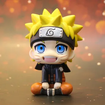 Anime Naruto Veiksmo ir Žaislas Duomenys vyrų Q versija whirlpool Naruto Bannerwood Kakashi simbolių vaikų gimtadienio dovanos