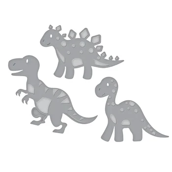 3pcs/ Metalo Pjovimo miršta cut mirti Dinozaurų gyvūnų molddecoration užrašų knygelė popieriaus amatų peilis formos ašmenys punch trafaretai miršta