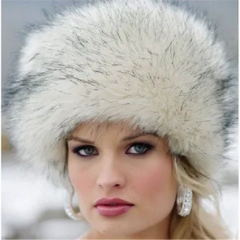 Variklio dangčio moteris žiemą kepurės Europoje ir Amerikoje dirbtiniais kailių kepurės Fox fur šiltas mados kepurės