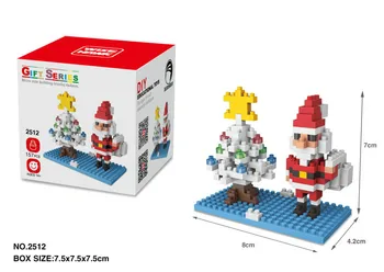 Mini Statybiniai Blokai Žaislai, Kalėdų Animacinis Personažas Modelio Švietimo Pav Plytų Žaislai Vaikams Kalėdų Dovana Žaislai