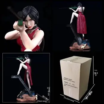 Ne didesnis kaip 36 cm Anime Pav Resident Evil 2 Ada Wang Veiksmo Figūrėlė Pvc Statula Lėlės Modelio Surinkimo Stalo Apdailos Žaislas Kalėdų Dovana