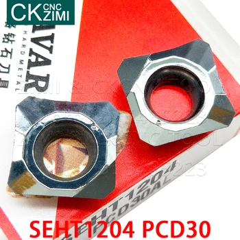 SEHT1204 politikos suderinamumo vystymosi labui Diamond įterpti Frezavimo įdėklai CNC mechaninio Metalo tekinimo įrankis, tekinimo, Pjovimo įrankis SEHT 1204 Vario aliuminio