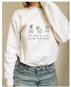 tie, kurie reikia yra geriausias veislės Palaidinukė gelbėjimo mama grafinis Palaidinukė atsitiktinis stilingas, medvilnė šuo mama, dovana megztinis (puloveris)