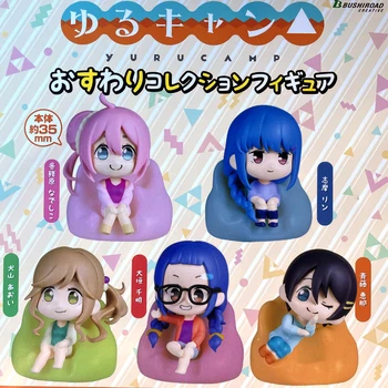 Yuru Stovykla Sėdi Serijos Shima Nin Inuyama Aoi Anime Lėlės Veiksmų Skaičius, Gashapon Kolekcijos Papuošalai Modelis Žaislas