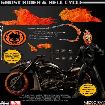 Originalus Stebuklas Geležinis Žmogus Ženklas mk43 Mezco Wolverine Viena:12 Kolektyvinio Deluxe Ghost Rider Veiksmų Skaičius, Kolekcines Žaislas
