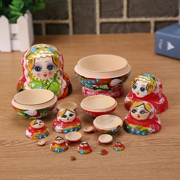 Rusijos Lizdus Lėlės Matryoshka Žaislai Medienos Rankomis Dažyti Rusijos Lėlės Namų Miegamajame Dekoracijos, Dovanos Vaikams